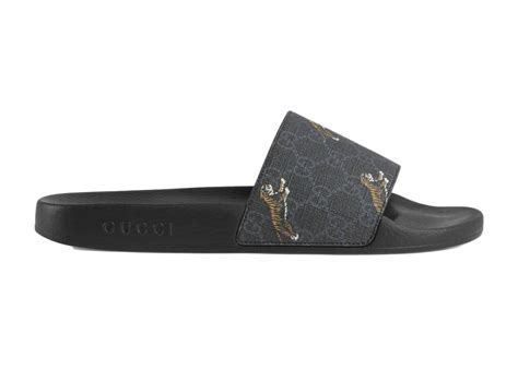 gucci mens tiger slides|gucci slide g0k00 1084.